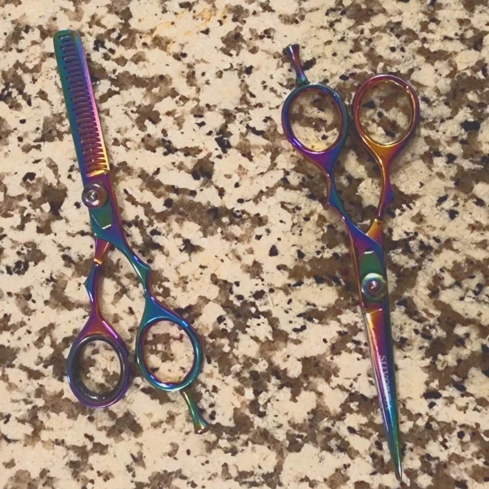 Rainbow Shear and thinning shears combo